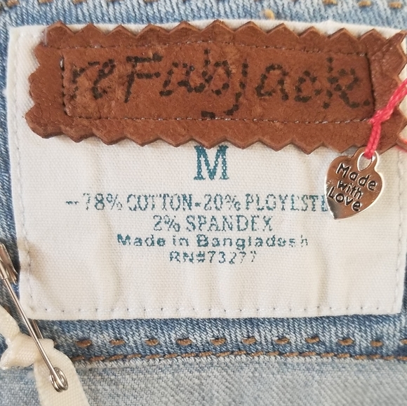 Love, heart light blue denim jacket - Picture 8 of 8